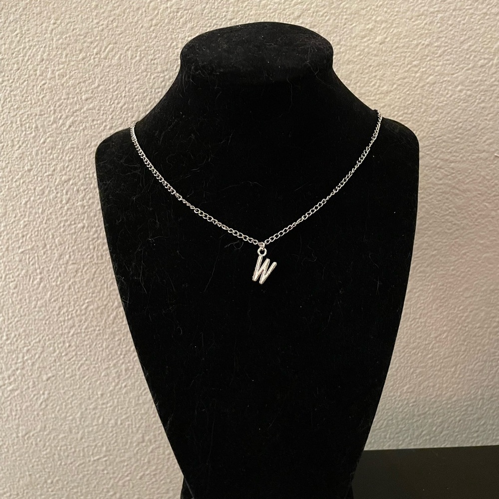 Handmade Letter W Necklace